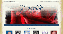 Desktop Screenshot of kowalskifuneralhome.com